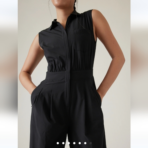 Athleta Black Brooklyn Jumpsuit NWT - Picture 1 of 9